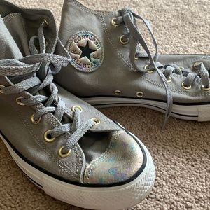 Converse All Star high top size 8. Work one time
